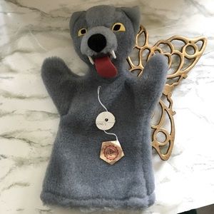 Wolf - MORAVSKA BRNO Handmade Czech puppet NWT